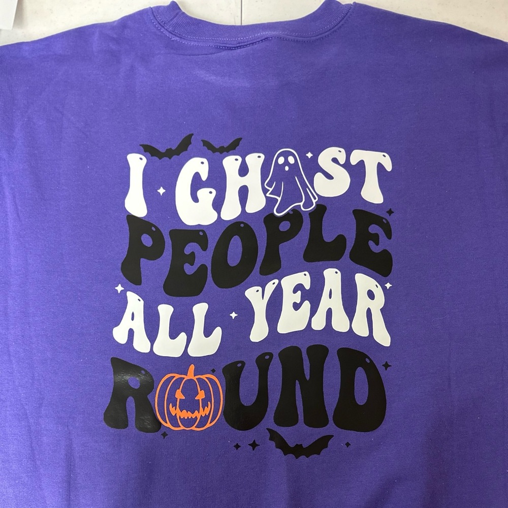 I ghost people all year round crewneck